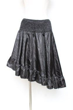 画像1: Ozz oneste / リバーシブルフィッシュテールスカート  黒 Y-25-12-05-163-OO-SK-SZ-ZY