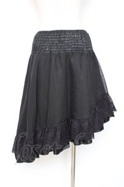 画像4: Ozz oneste / リバーシブルフィッシュテールスカート  黒 Y-25-12-05-163-OO-SK-SZ-ZY