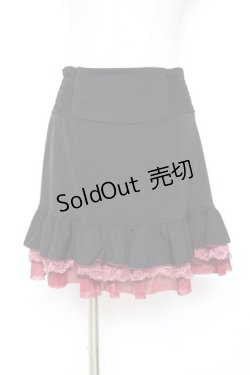 画像5: Ozz Croce / チェック柄裾プリーツスカート  赤×黒 Y-25-12-05-164-OO-SK-SZ-ZY