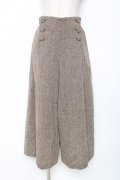 axes femme / ツイードワイドパンツ  ブラウン Y-25-12-05-169-AX-PA-SZ-ZY