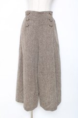 axes femme / ツイードワイドパンツ  ブラウン Y-25-12-05-169-AX-PA-SZ-ZI
