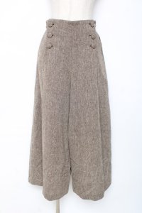 axes femme / ツイードワイドパンツ  ブラウン Y-25-12-05-169-AX-PA-SZ-ZI