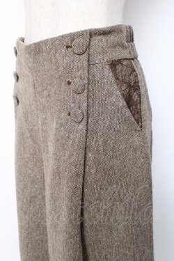 画像2: axes femme / ツイードワイドパンツ  ブラウン Y-25-12-05-169-AX-PA-SZ-ZY