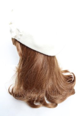 画像2: m petit by misako / AMミニリボンバスクベレー  生成り Y-25-12-05-029-LO-AC-SZ-ZY