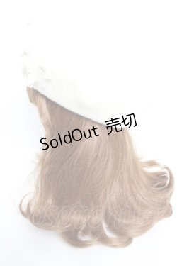 画像2: m petit by misako / AMミニリボンバスクベレー  生成り Y-25-12-05-029-LO-AC-SZ-ZY