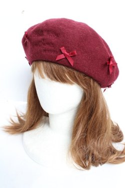 画像1: m petit by misako / サンリオキャラクターズコラボベレー  ワイン Y-25-12-05-030-LO-AC-SZ-ZY