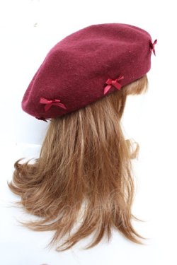 画像4: m petit by misako / サンリオキャラクターズコラボベレー  ワイン Y-25-12-05-030-LO-AC-SZ-ZY