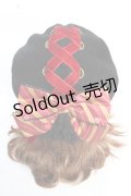 ATELIER PIERROT / ハリー・ポッターリボンブローチ付きレースアップベレー帽  グリフィンドール Y-25-12-05-032-EL-ZA-SZ-ZY