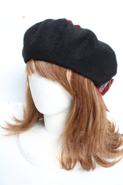 画像2: ATELIER PIERROT / ハリー・ポッターリボンブローチ付きレースアップベレー帽  グリフィンドール Y-25-12-05-032-EL-ZA-SZ-ZY