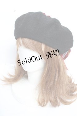 画像2: ATELIER PIERROT / ハリー・ポッターリボンブローチ付きレースアップベレー帽  グリフィンドール Y-25-12-05-032-EL-ZA-SZ-ZY