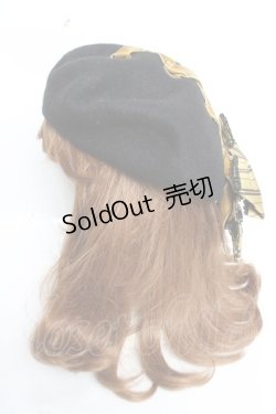 画像3: ATELIER PIERROT / ハリー・ポッター リボンブローチ付きレースアップベレー帽  ハッフルパフ（イエロー） Y-25-12-05-035-EL-AC-KB-ZY