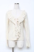INGEBORG / フリル総レースブラウス  キナリ Y-25-12-08-004-LO-BL-SZ-ZY