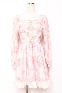 LIZ LISA / ブーケ花柄ワンピース 0 ピンク Y-25-12-08-023-LO-OP-SZ-ZY