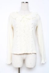 LIZ LISA / レース使いテレコトップス 0 生成り Y-25-12-08-025-LO-TO-SZ-ZY