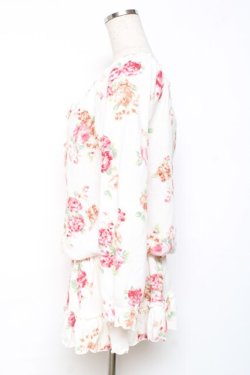 画像2: LIZ LISA / バラ起毛オフショルミニワンピ 0 オフ白 Y-25-12-08-029-LO-OP-SZ-ZY