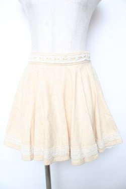 画像1: LIZ LISA / ツイード調スカート 0 アイボリー Y-25-12-08-035-LO-SK-SZ-ZY