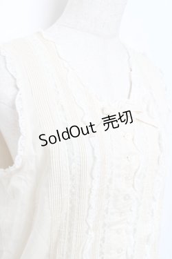 画像4: INGEBORG / ピンタックノースリブラウス  キナリ Y-25-12-08-005-LO-BL-SZ-ZT0215P