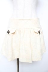 LIZ LISA / フェイクポケットフレアスカート  アイボリー Y-25-12-08-038-LO-SK-SZ-ZY