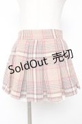 LIZ LISA / チェック柄プリーツミニスカート 0 キャメル Y-25-12-08-041-LO-PA-SZ-ZY