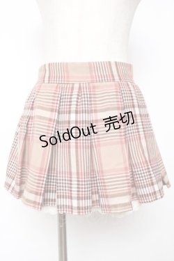 画像1: LIZ LISA / チェック柄プリーツミニスカート 0 キャメル Y-25-12-08-041-LO-PA-SZ-ZY