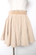 LIZ LISA / ドットフロッキースカート  ベージュ Y-25-12-08-045-LO-SK-SZ-ZY