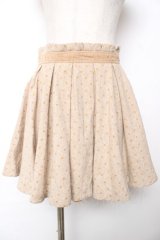 LIZ LISA / ドットフロッキースカート  ベージュ Y-25-12-08-045-LO-SK-SZ-ZY