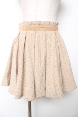 画像1: LIZ LISA / ドットフロッキースカート  ベージュ Y-25-12-08-045-LO-SK-SZ-ZY