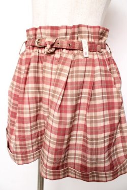 画像3: LIZ LISA / ベルト付きチェック柄パンツ 0 ブラウン Y-25-12-08-046-LO-PA-SZ-ZY