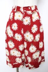 PINK HOUSE / マーガレットハーフパンツ  赤 Y-25-12-08-053-LO-PA-SZ-ZY