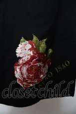 画像3: KANEKO ISAO / 裾薔薇刺繍デニムスカート  黒 Y-25-12-08-054-EL-SK-SZ-ZT251 (3)