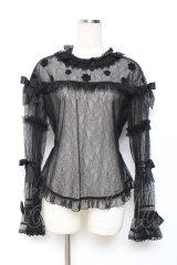 BABY, THE STARS SHINE BRIGHT / Holy　wink ブラウス  黒 Y-25-12-08-007-BA-TO-SZ-ZY