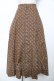 画像1: WONDERFUL WORLD / 小花柄スカート  こげ茶 Y-25-12-08-060-LO-SK-SZ-ZY (1)