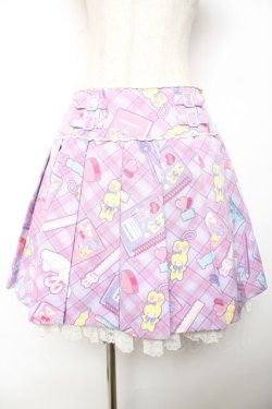 画像1: Angelic Pretty / Fancy Stationeryスカート  ラベンダー Y-25-12-08-066-AP-SK-SZ-ZY