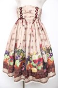 ALICE and the PIRATES / 秘密の冒険と幸せのワイナリー柄スカート  ベージュ Y-25-12-08-068-PA-SK-SZ-ZY