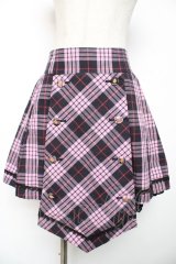 ALICE and the PIRATES / タータンチェックプリーツスカート  ピンク Y-25-12-08-071-PA-SK-SZ-ZY