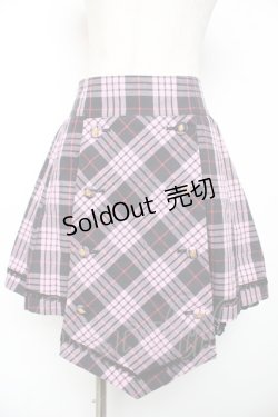 画像1: ALICE and the PIRATES / タータンチェックプリーツスカート  ピンク Y-25-12-08-071-PA-SK-SZ-ZI