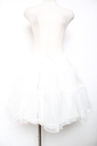 Angelic Pretty / オーガンジーパニエ  白 Y-25-12-08-074-AP-SK-SZ-ZY
