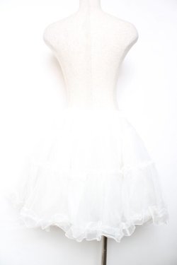 画像2: Angelic Pretty / オーガンジーパニエ  白 Y-25-12-08-074-AP-SK-SZ-ZY