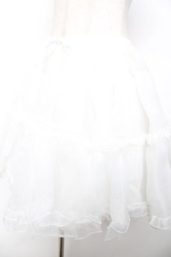 画像3: Angelic Pretty / オーガンジーパニエ  白 Y-25-12-08-074-AP-SK-SZ-ZY