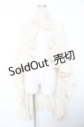 WONDERFUL WORLD / ピコフリル大半ストール  生成り Y-25-12-08-075-LO-ZA-SZ-ZY