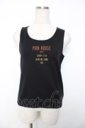PINK HOUSE / ロゴプリントタンクトップ  黒 Y-25-12-08-076-LO-TO-SZ-ZY