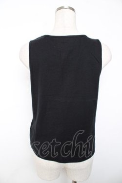 画像2: PINK HOUSE / ロゴプリントタンクトップ  黒 Y-25-12-08-076-LO-TO-SZ-ZY