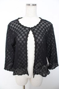 PINK HOUSE / お花レースボレロ 3(M) 黒 Y-25-12-08-079-LO-TO-SZ-ZY