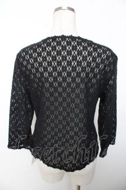 画像2: PINK HOUSE / お花レースボレロ 3(M) 黒 Y-25-12-08-079-LO-TO-SZ-ZY