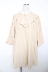 PINK HOUSE / ダンガリーチュニックブラウス  ベージュ Y-25-12-08-081-LO-BL-SZ-ZY