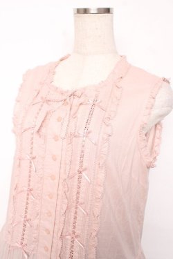 画像3: PINK HOUSE / ローンノースリーブワンピース  ピンク Y-25-12-08-082-LO-OP-AS-ZY