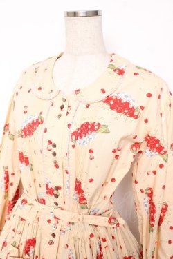 画像3: PINK HOUSE / チェリー皿ワンピース F クリーム Y-25-12-08-083-LO-OP-SZ-ZY