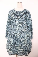 PINK HOUSE / レオパードローズ プリント チュニック F ブルー Y-25-12-08-084-LO-OP-SZ-ZY