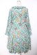 画像2: PINK HOUSE / ロゼットプリントミディワンピース  ブルーグリーン Y-25-12-08-085-LO-OP-SA-ZY (2)