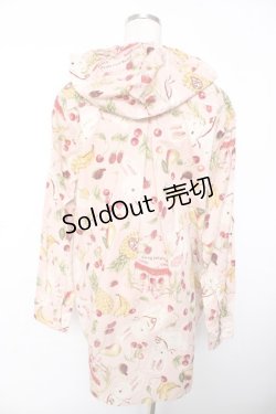 画像2: Karl Helmut / ジューシーフルーツプリントフードブラウス M ピンク Y-25-12-08-086-EL-BL-SZ-ZY